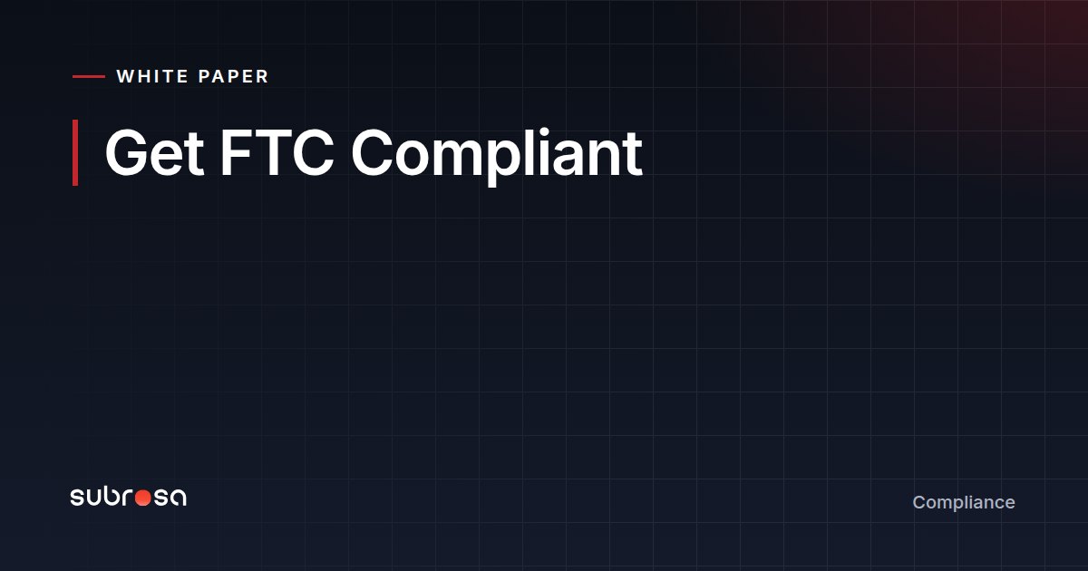 Get FTC Compliant